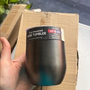 Thirstystone Black Insulated Wine Tumbler